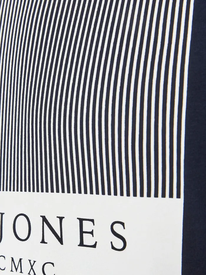 Tshirts JACK and JONES Mens BOXED LOGO TSHIRT Blue Navy Blazer On Sale