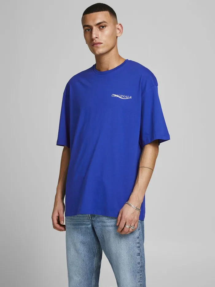 Tshirts JACK and JONES Mens BOXY FIT PRINT TSHIRT Blue Surf the Web Cheap On Sale Tshirts JACK and JONES Mens BOXY FIT PRINT TSHIRT Blue Surf the Web Cheap On Sale