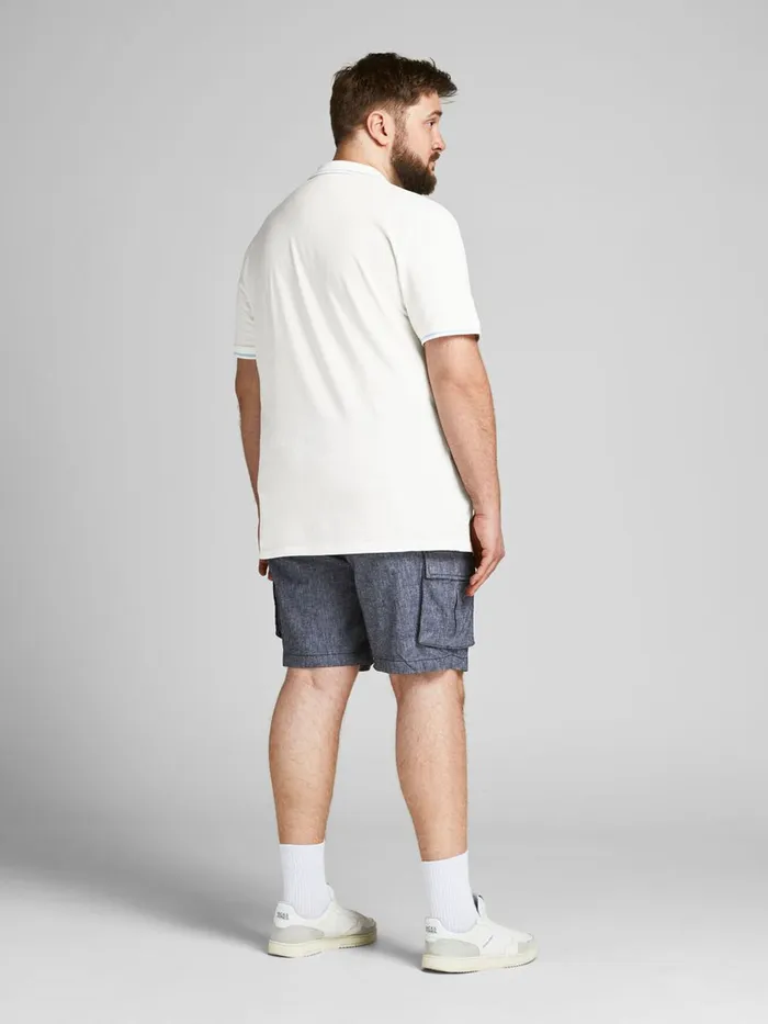 Tshirts JACK and JONES Mens CLASSIC PLUS SIZE POLO White Cloud Dancer Near Me
