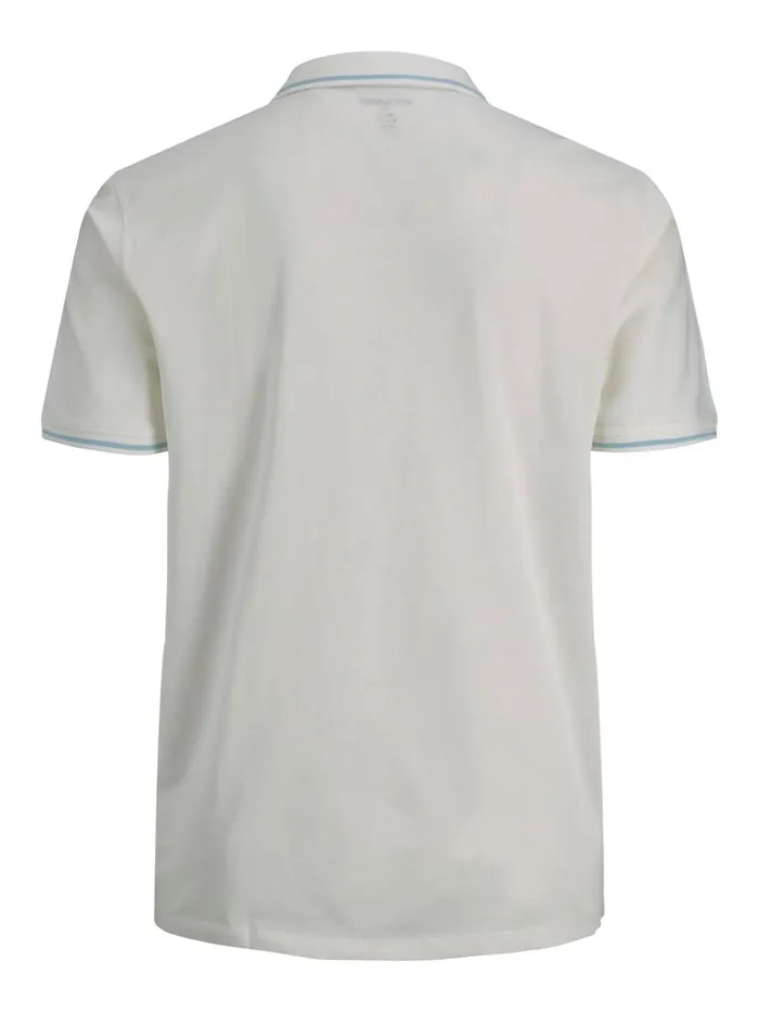 Tshirts JACK and JONES Mens CLASSIC PLUS SIZE POLO White Cloud Dancer Near Me
