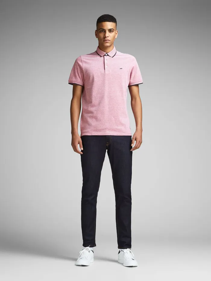 Tshirts JACK and JONES Mens CLASSIC POLO SHIRT Red Brick Red Casaul