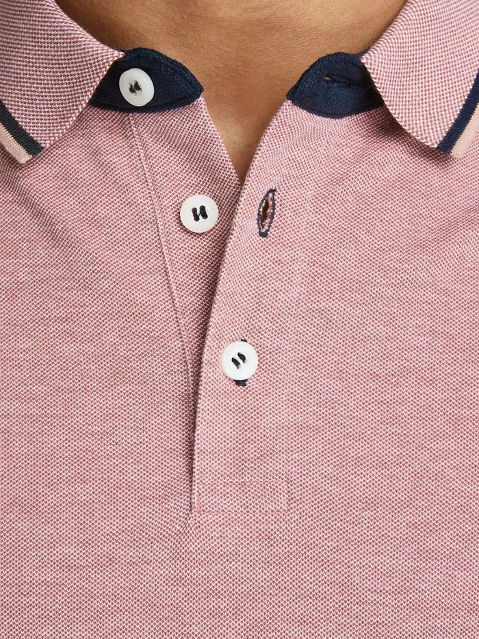 Tshirts JACK and JONES Mens CLASSIC POLO SHIRT Red Brick Red Casaul