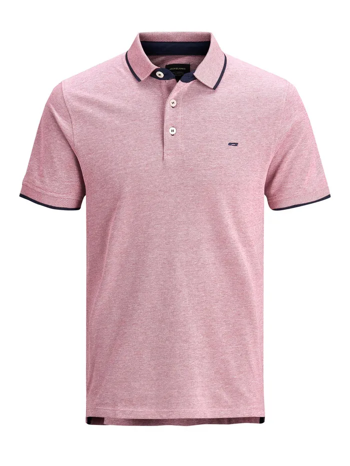 Tshirts JACK and JONES Mens CLASSIC POLO SHIRT Red Brick Red Casaul