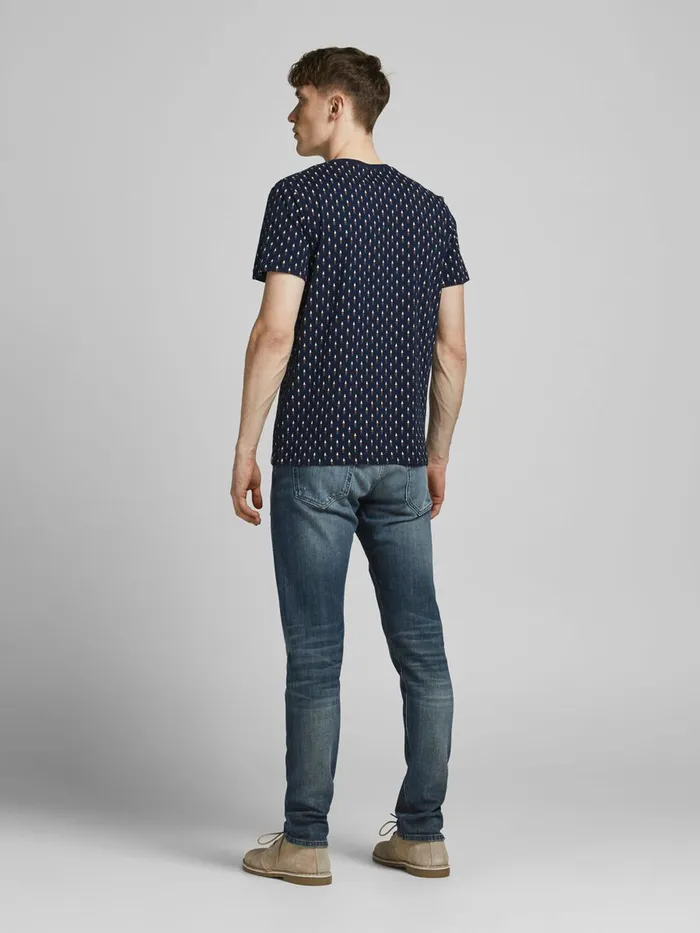 Tshirts JACK and JONES Mens CONTRAST POCKET TSHIRT Blue Navy Blazer On Sale