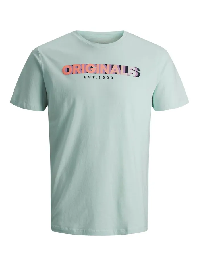 Tshirts JACK and JONES Mens LOGO TSHIRT Blue Pale Blue Gift Ideas
