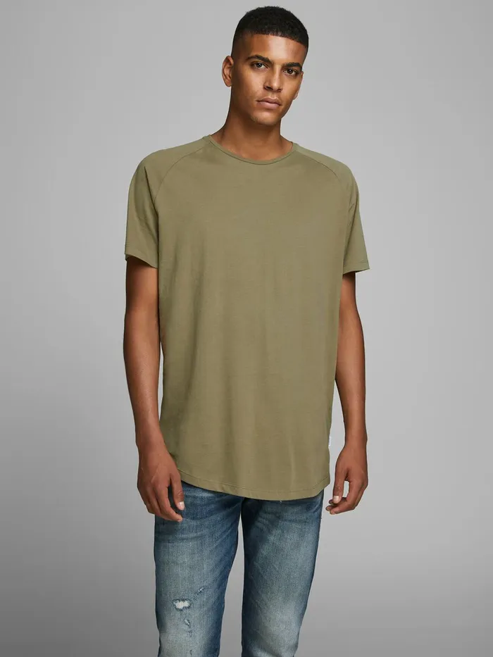 Tshirts JACK and JONES Mens ORGANIC COTTON TSHIRT Green Dusky Green Cheap On Sale Tshirts JACK and JONES Mens ORGANIC COTTON TSHIRT Green Dusky Green Cheap On Sale