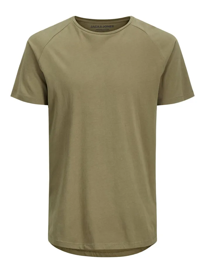Tshirts JACK and JONES Mens ORGANIC COTTON TSHIRT Green Dusky Green Cheap On Sale
