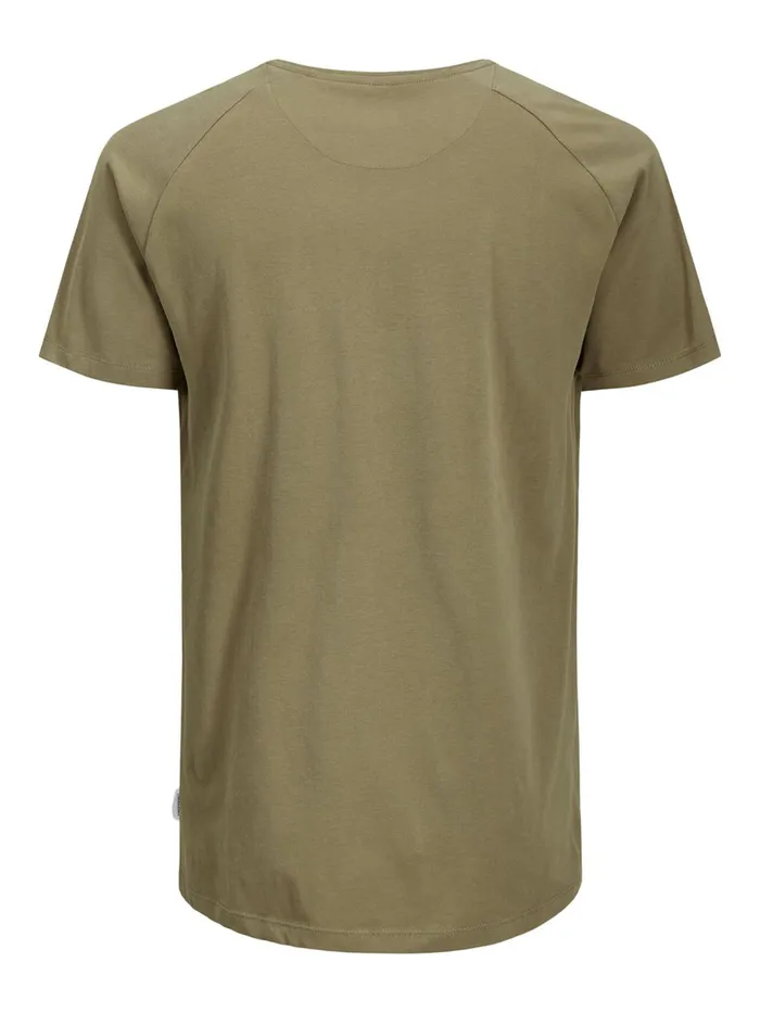 Tshirts JACK and JONES Mens ORGANIC COTTON TSHIRT Green Dusky Green Cheap On Sale