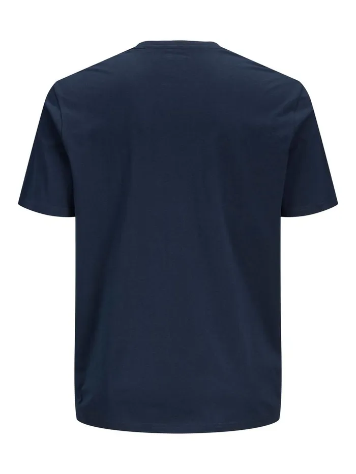 Tshirts JACK and JONES Mens PHOTO PRINT PLUS SIZE TSHIRT Blue Navy Blazer Gift for Friend