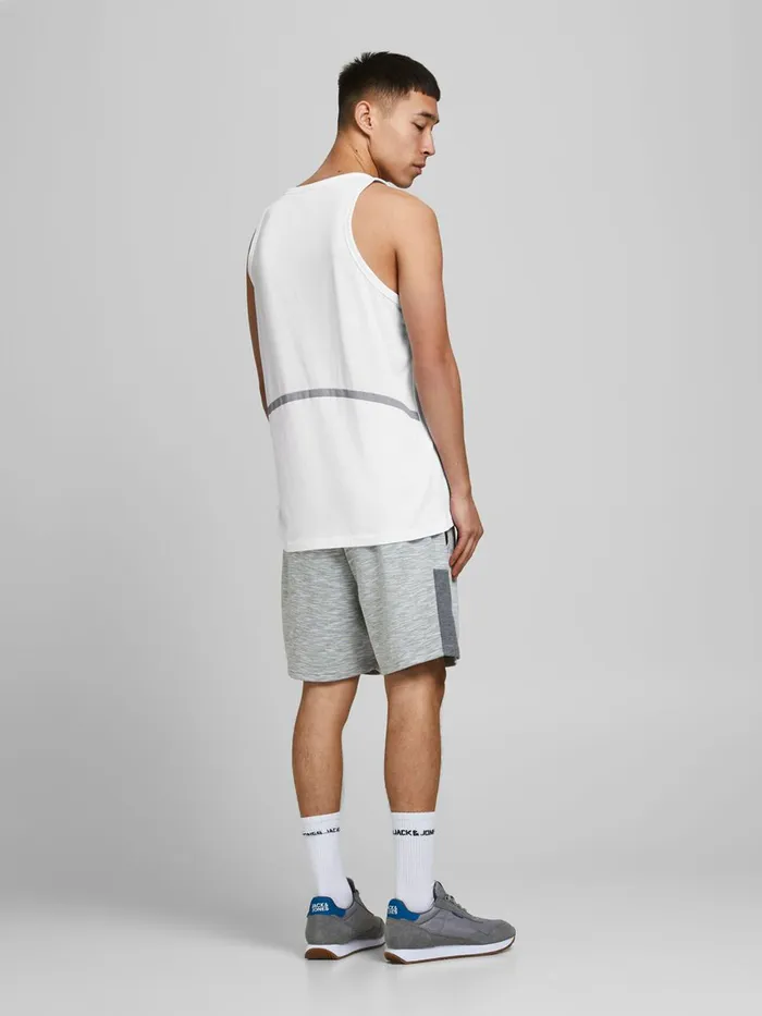 Tshirts JACK and JONES Mens REGULAR FIT TANK TOP White White Near Me