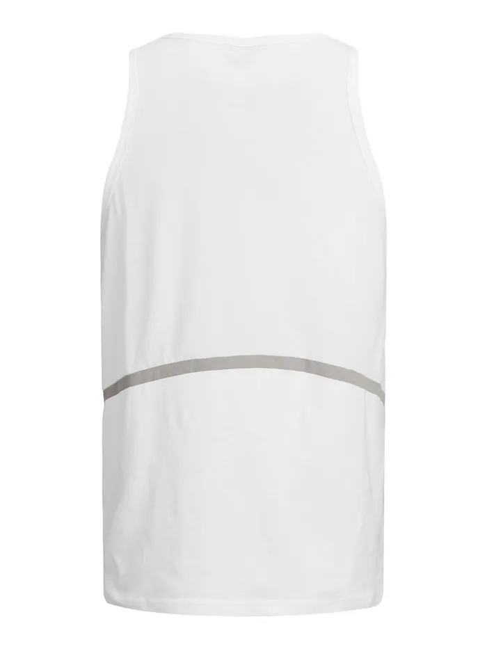 Tshirts JACK and JONES Mens REGULAR FIT TANK TOP White White Near Me