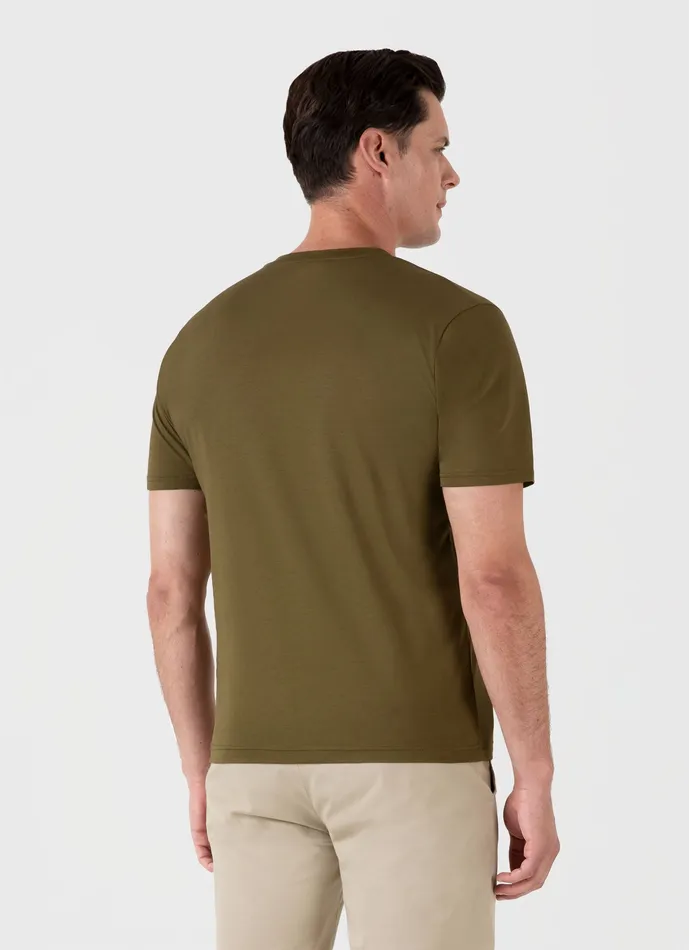 Tshirts Men ussunspel Riviera Midweight Tshirt Olive Green Tshirts Men ussunspel Riviera Midweight Tshirt Olive Green