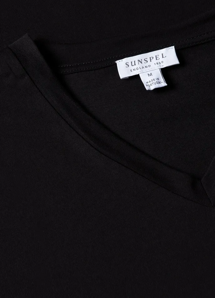 Tshirts Riviera Midweight Vneck Tshirt Black ussunspel Men Tshirts Riviera Midweight Vneck Tshirt Black ussunspel Men