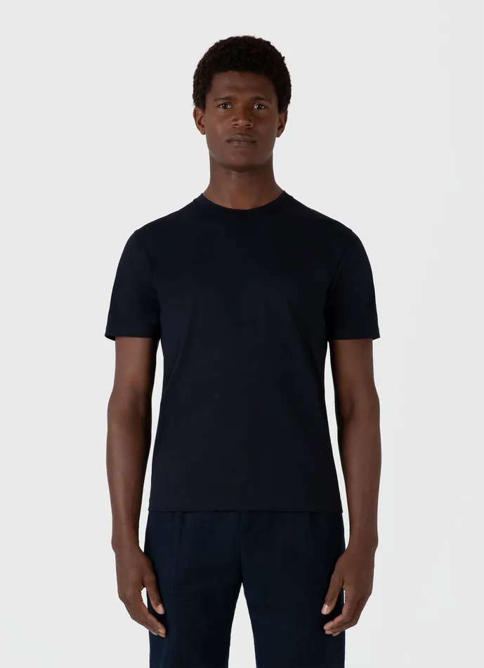 Tshirts ussunspel Men Riviera Midweight Tshirt Midnight Navy Tshirts ussunspel Men Riviera Midweight Tshirt Midnight Navy