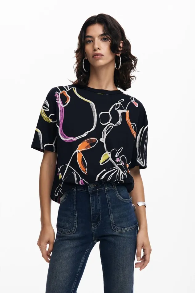 TShirts Women Desigual Arty Tshirt Black