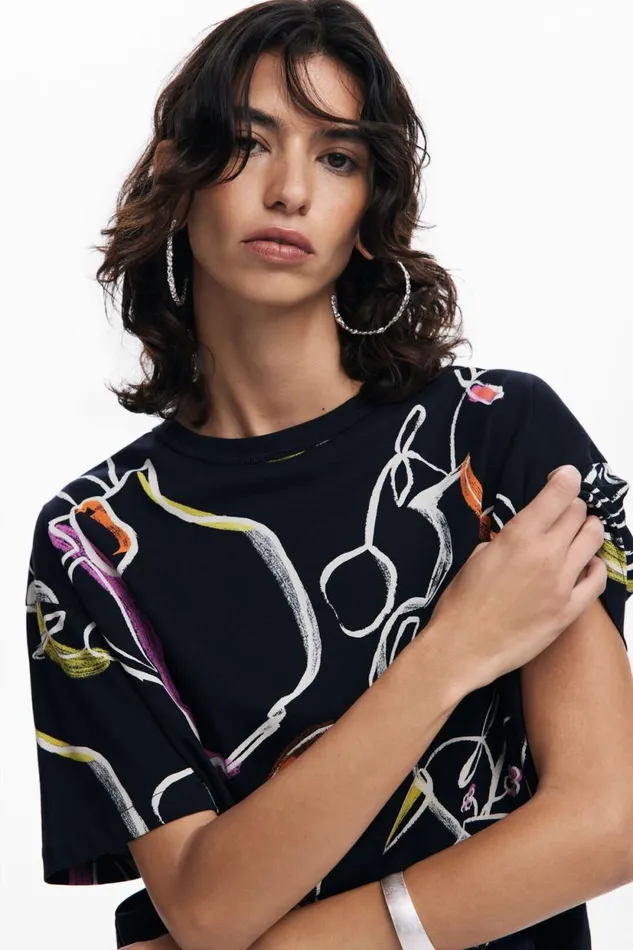 TShirts Women Desigual Arty Tshirt Black