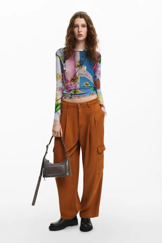 TShirts Women Desigual Printed Tshirt M Christian Lacroix Materialfinishes