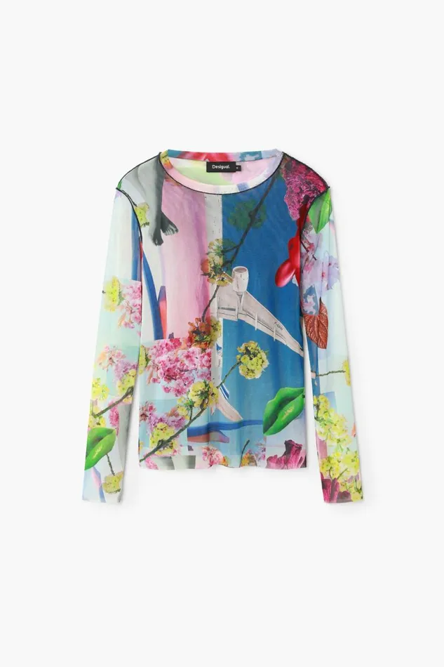 TShirts Women Desigual Printed Tshirt M Christian Lacroix Materialfinishes