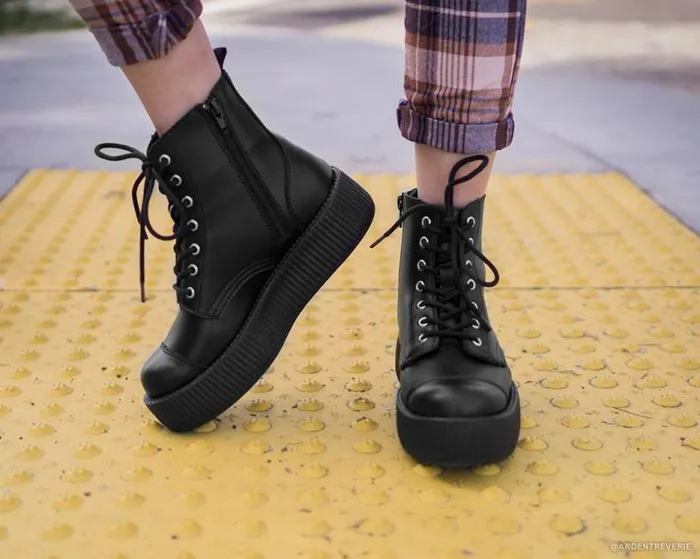 TUK Shoes Boots Women Black TUKskin Vegan Viva Mondo Boots TUK Shoes Boots Women Black TUKskin Vegan Viva Mondo Boots