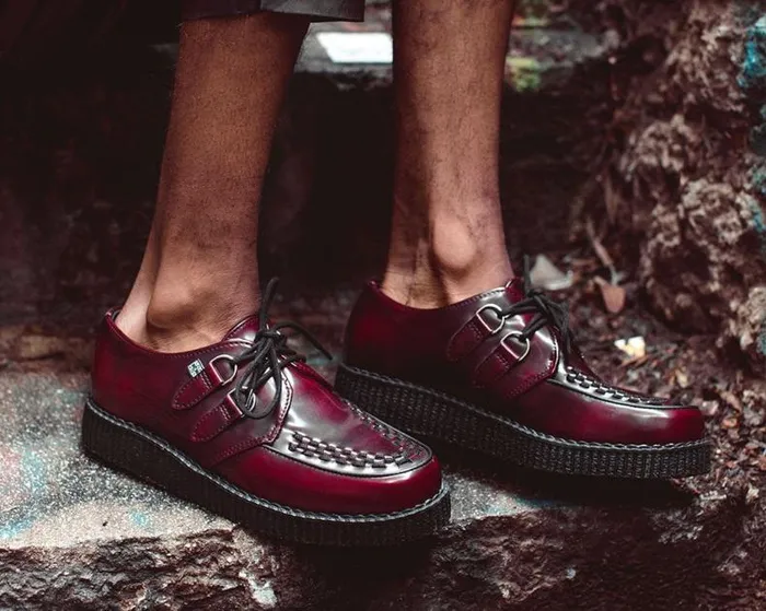 TUK Shoes Dress Shoes Men Burgundy RubOff TUKskin Viva Low Creeper TUK Shoes Dress Shoes Men Burgundy RubOff TUKskin Viva Low Creeper
