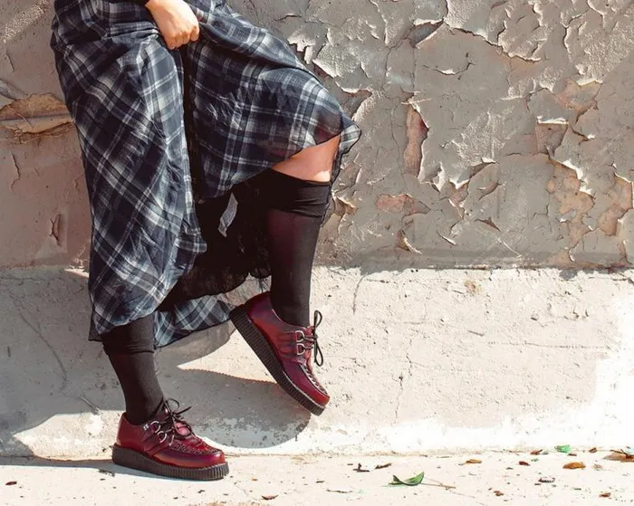 TUK Shoes Dress Shoes Men Burgundy RubOff TUKskin Viva Low Creeper TUK Shoes Dress Shoes Men Burgundy RubOff TUKskin Viva Low Creeper