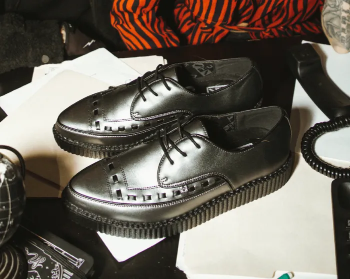 TUK Shoes Dress Shoes Men Gunmetal TUKskin Lace Up Creeper TUK Shoes Dress Shoes Men Gunmetal TUKskin Lace Up Creeper