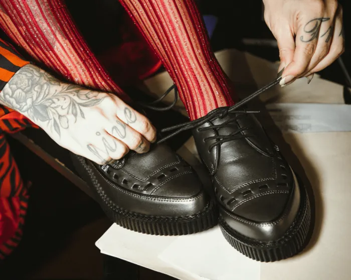 TUK Shoes Dress Shoes Men Gunmetal TUKskin Lace Up Creeper TUK Shoes Dress Shoes Men Gunmetal TUKskin Lace Up Creeper