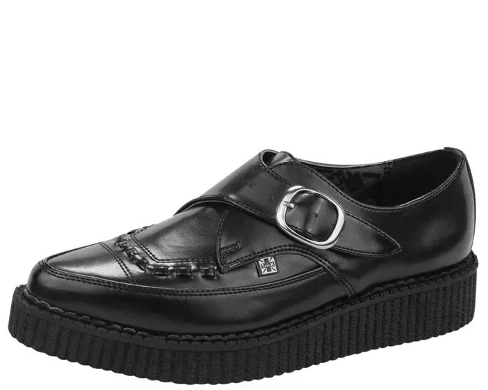 TUK Shoes Dress Shoes Men Pointed Buckle Creepers
