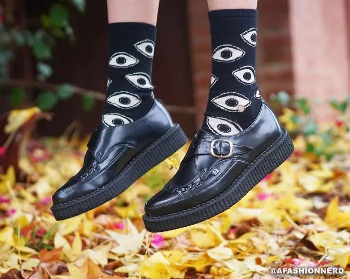 TUK Shoes Dress Shoes Men Pointed Buckle Creepers