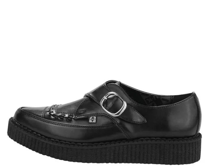 TUK Shoes Dress Shoes Men Pointed Buckle Creepers