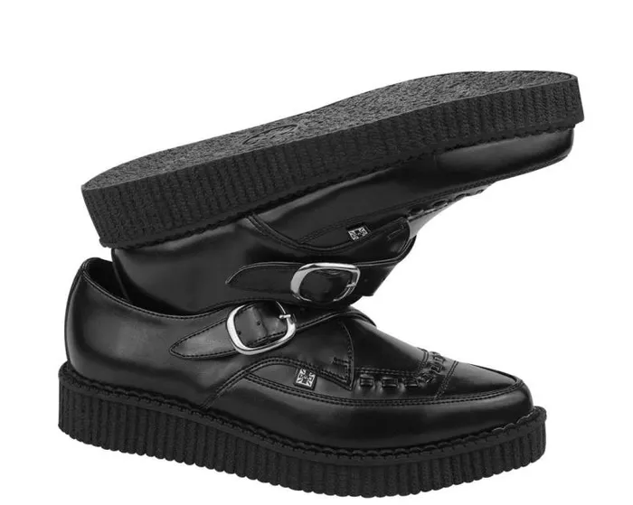 TUK Shoes Dress Shoes Men Pointed Buckle Creepers