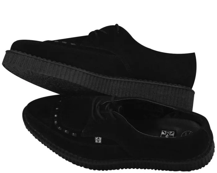 TUK Shoes Dress Shoes Men Suede Pointed Creepers