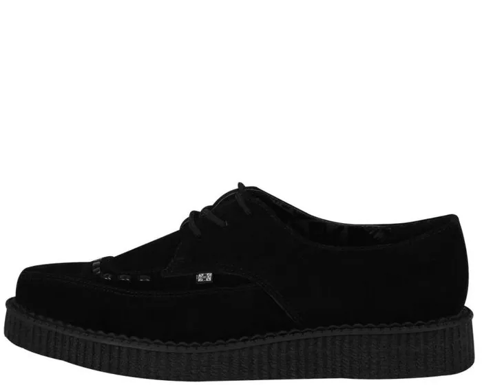 TUK Shoes Dress Shoes Men Suede Pointed Creepers