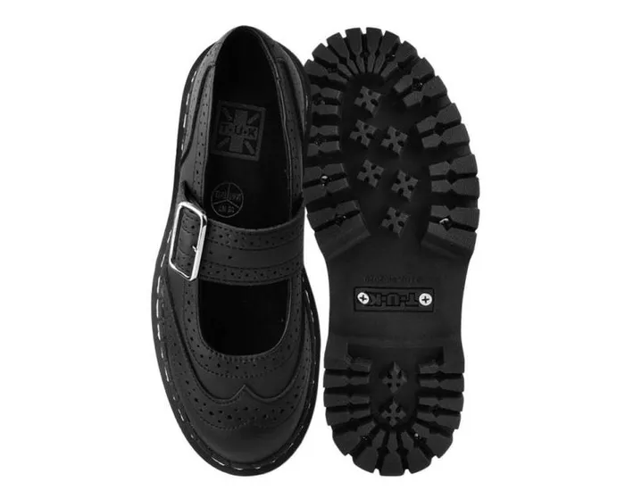TUK Shoes Mary Janes Women Black Double Decker Mary Jane TUK Shoes Mary Janes Women Black Double Decker Mary Jane