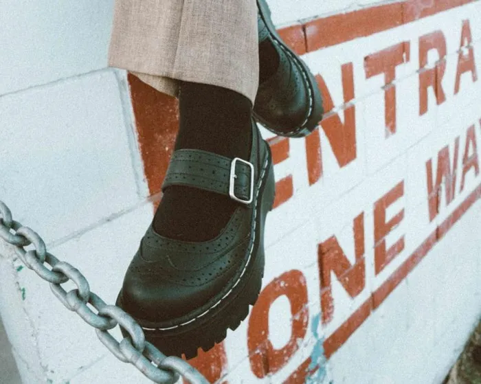 TUK Shoes Platforms Women Black Double Decker Mary Jane TUK Shoes Platforms Women Black Double Decker Mary Jane