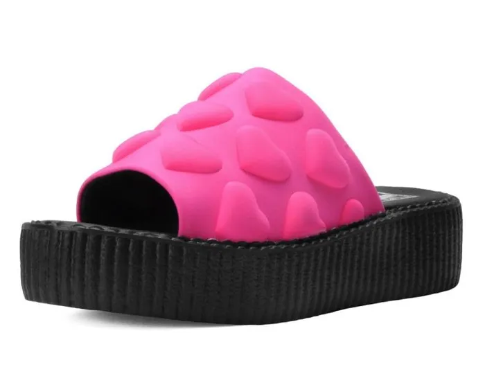 TUK Shoes Sandals Women Pink Puff Heart Mondo Sandal