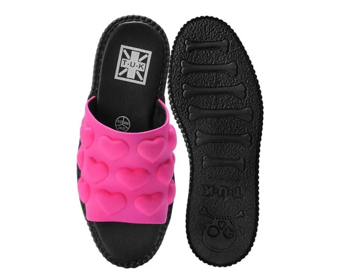 TUK Shoes Sandals Women Pink Puff Heart Mondo Sandal TUK Shoes Sandals Women Pink Puff Heart Mondo Sandal