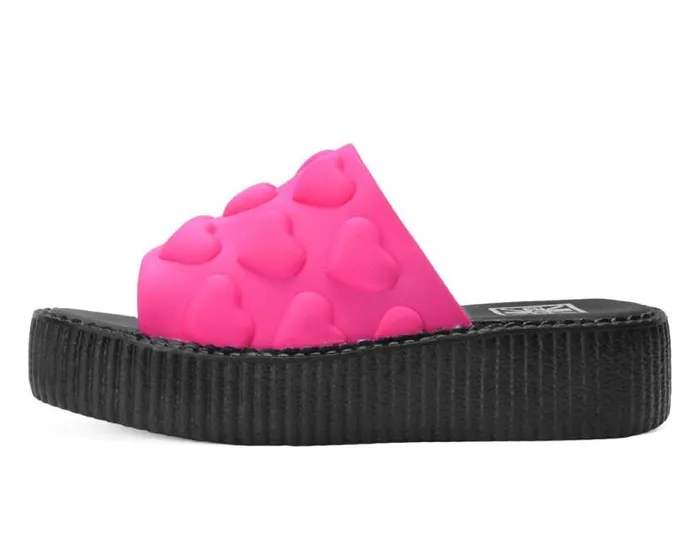 TUK Shoes Sandals Women Pink Puff Heart Mondo Sandal TUK Shoes Sandals Women Pink Puff Heart Mondo Sandal