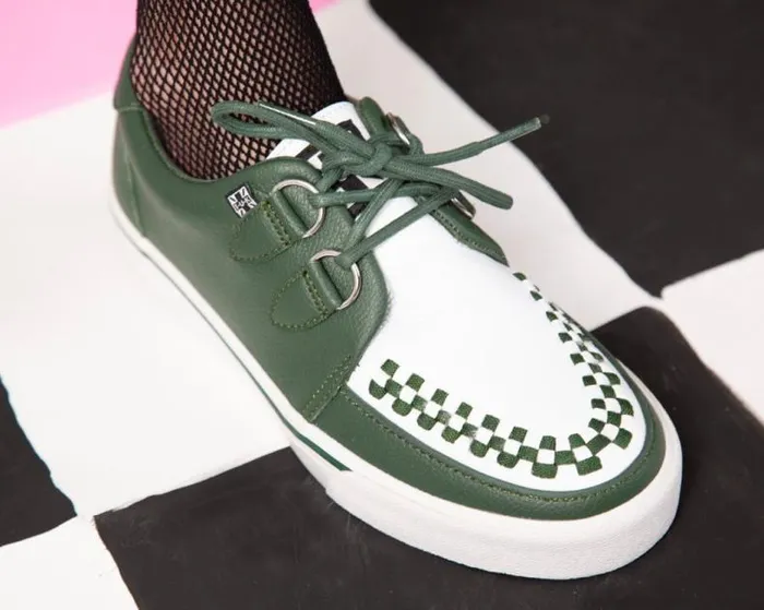 TUK Shoes Sneakers Men Dark Cedar and White 2Ring Creeper Sneaker TUK Shoes Sneakers Men Dark Cedar and White 2Ring Creeper Sneaker