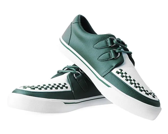 TUK Shoes Sneakers Men Dark Cedar and White 2Ring Creeper Sneaker TUK Shoes Sneakers Men Dark Cedar and White 2Ring Creeper Sneaker