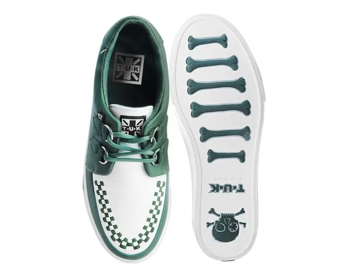 TUK Shoes Sneakers Men Dark Cedar and White 2Ring Creeper Sneaker TUK Shoes Sneakers Men Dark Cedar and White 2Ring Creeper Sneaker