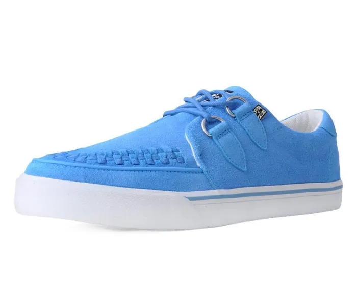 TUK Shoes Sneakers Men Tranquil Blue Suede DRing Interlace Sneaker