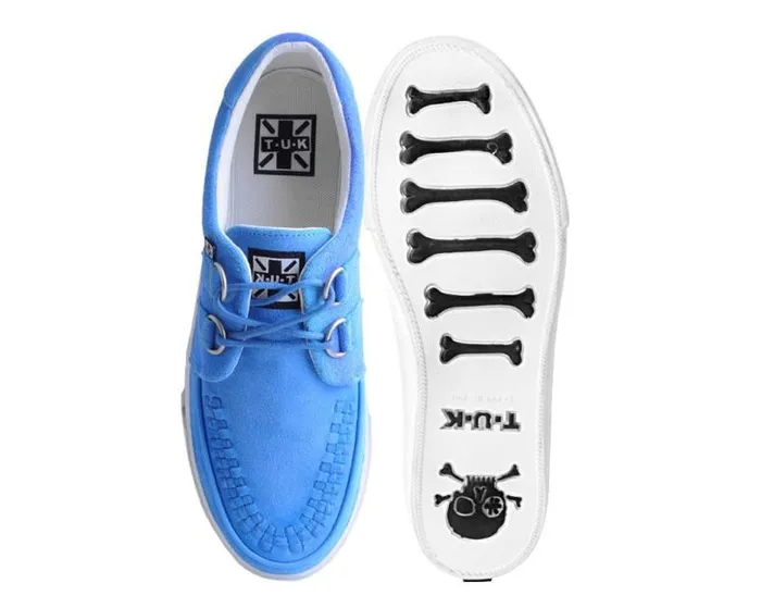 TUK Shoes Sneakers Men Tranquil Blue Suede DRing Interlace Sneaker TUK Shoes Sneakers Men Tranquil Blue Suede DRing Interlace Sneaker