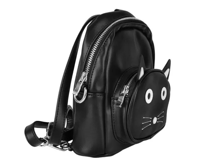 TUK Shoes Stickers Pins Patches Totes Adult TUKskin Black Kitty MIni Backpack TUK Shoes Stickers Pins Patches Totes Adult TUKskin Black Kitty MIni Backpack