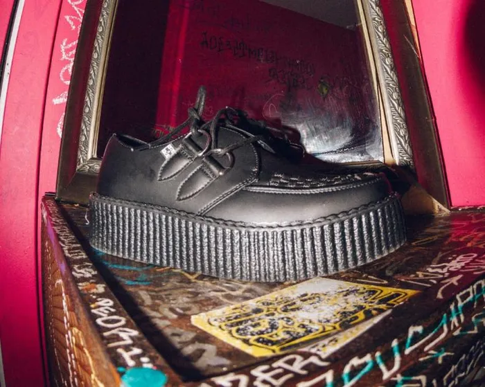 TUK Shoes Vegan Men Black TUKskin Vegan Viva Mondo Creepers