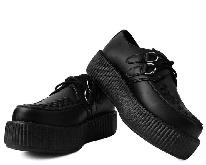 TUK Shoes Vegan Men Black TUKskin Vegan Viva Mondo Creepers