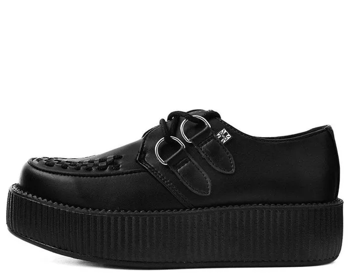 TUK Shoes Vegan Men Black TUKskin Vegan Viva Mondo Creepers