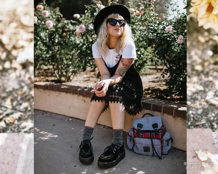 TUK Shoes Vegan Men Black Velvet Vegan Viva Mondo Creepers TUK Shoes Vegan Men Black Velvet Vegan Viva Mondo Creepers