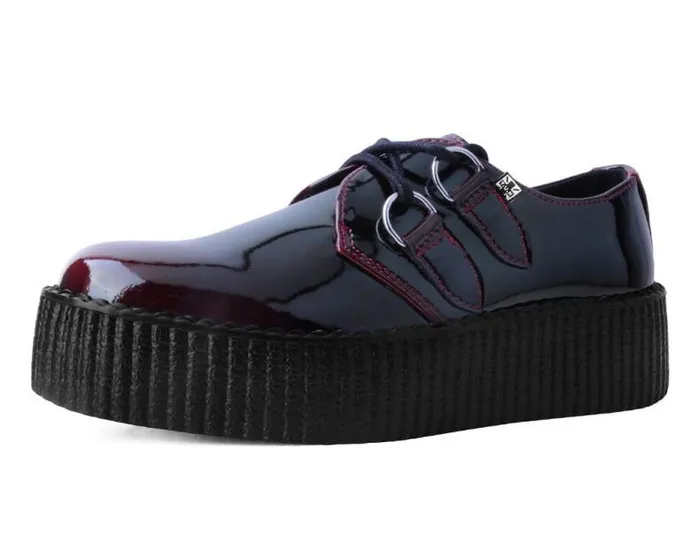 TUK Shoes Vegan Men Burgundy Gradient DRing Mondo Creeper