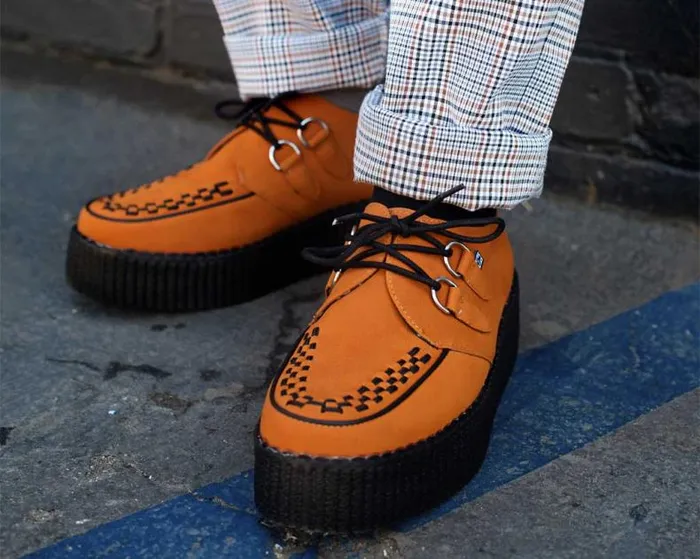 TUK Shoes Vegan Men Burnt Orange Viva Mondo Creeper TUK Shoes Vegan Men Burnt Orange Viva Mondo Creeper